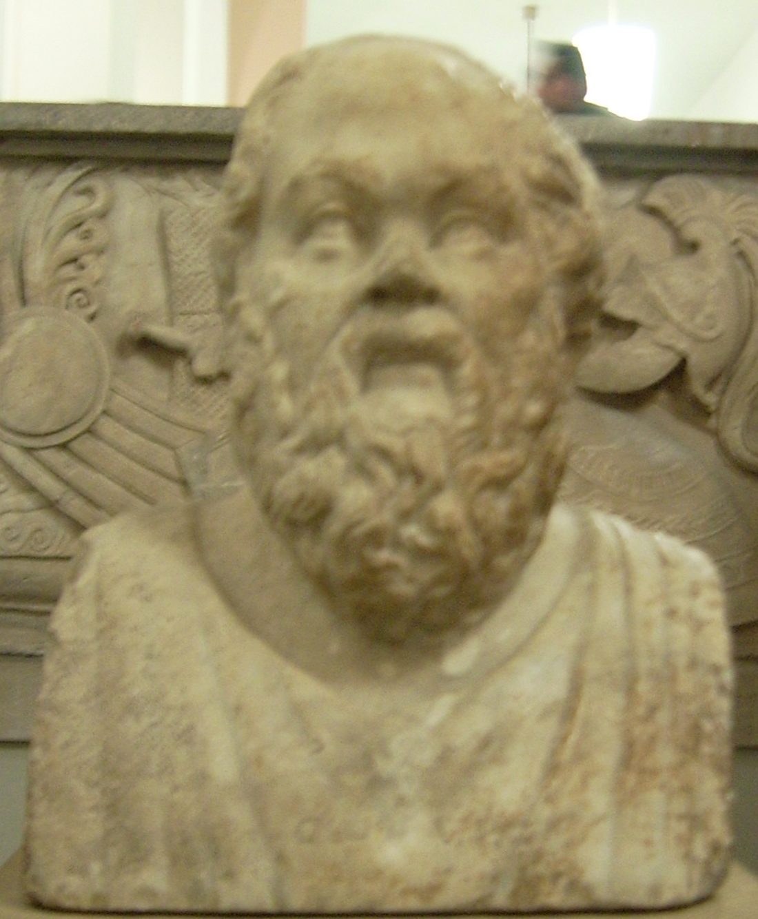 Doble herma romana en mármol con los retratos de Sócrates y Séneca, conservada en la Antikensammlung de Berlín