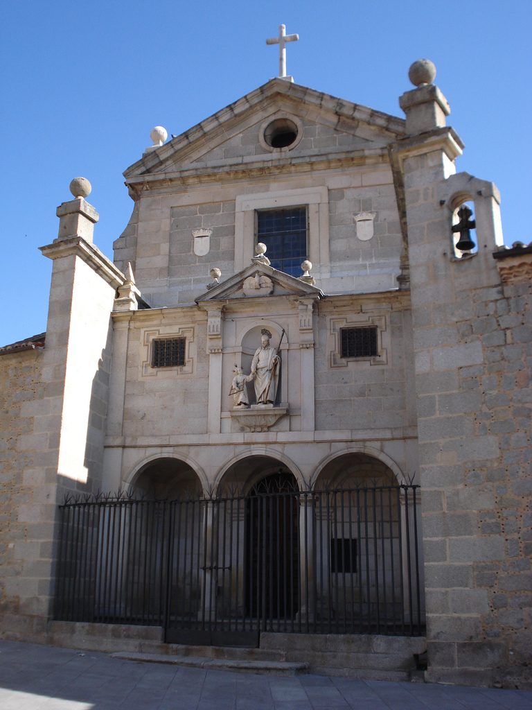 Fachada del Convento de San José en Ávila, primera fundación de las Carmelitas Descalzas por Santa Teresa de Jesús en 1562