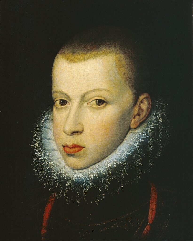 Retrato del rey Felipe III de España como príncipe, por Juan Pantoja de la Cruz