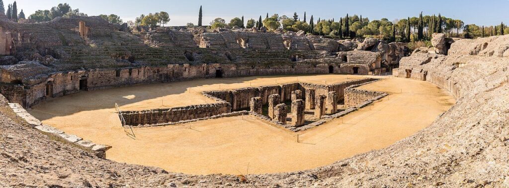 Anfiteatro de la ciudad romana de Itálica, Sevilla